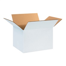 12'' - 13'' - 075-0107732 - 12'' x 10'' x 8'' White Corrugated Boxes