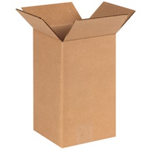 3'' - 8'' - 075-0108186 - 6'' x 6'' x 10'' Tall Corrugated Boxes