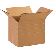 Multi-Depth Corrugated Cartons - 075-0108475 - 15'' x 12'' x 12'' Multi-Depth Corrugated Boxes