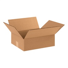 12'' - 13'' - 075-0107729 - 12'' x 10'' x 4'' Flat Corrugated Boxes