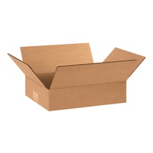 12'' - 13'' - 075-0109544 - 12'' x 9'' x 3'' Flat Corrugated Boxes