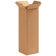3'' - 8'' - 075-0108133 - 4'' x 4'' x 12'' Tall Corrugated Boxes