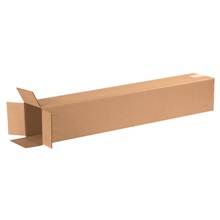 3'' - 8'' - 075-0108311 - 6'' x 6'' x 36'' Tall Corrugated Boxes