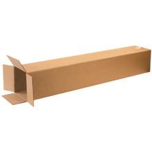 3'' - 8'' - 075-0110577 - 8'' x 8'' x 48'' Tall Corrugated Boxes