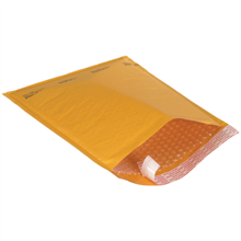 Kraft Self-Seal Padded Mailers - 011-0111053 - 4'' x 8'' Kraft (Freight Saver Pack) #000 Self-Sea