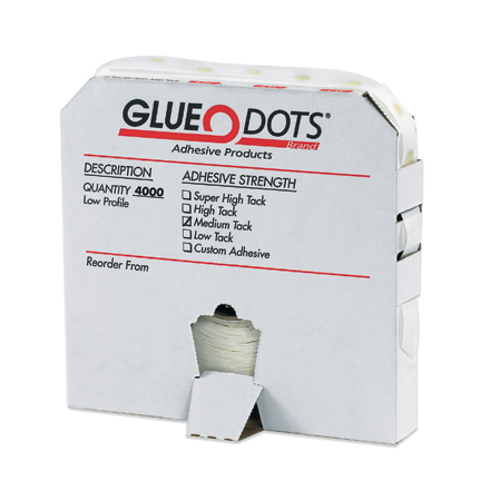 Low Profile Glue Dots  - 003-0101152 - 1/2