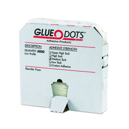 Low Profile Glue Dots  - 003-0113974 - 1/4