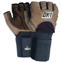 Premium Pre-Curved Work Gloves - 264-0114030 - Half-Finger Impact Gloves - Extra Large