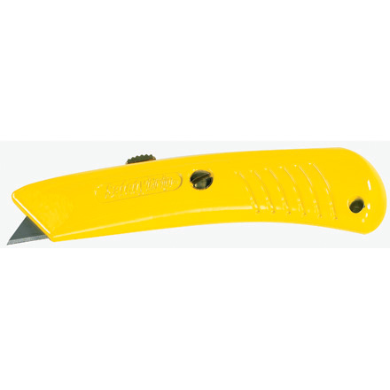 Knives - 143-0104762 - Safety Grip Utility Knife - Yellow