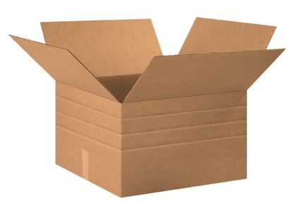 Multi-Depth Corrugated Cartons - 075-0108485 - 20'' x 20'' x 12'' Multi-Depth Corrugated Boxes