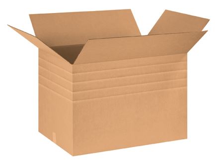 Multi-Depth Corrugated Cartons - 075-0108502 - 30'' x 20'' x 20'' Heavy-Duty Multi-Depth Boxes