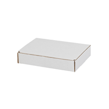 White Literature Mailers - 231-0115772 - 9'' x 6 1/2'' x 1 3/4'' Literature Mailers