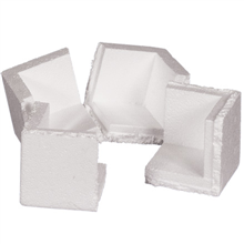 Foam Corners - 090-0109782 - 4 1/2'' x 4 1/2'' x 6 1/3'' Foam Corners